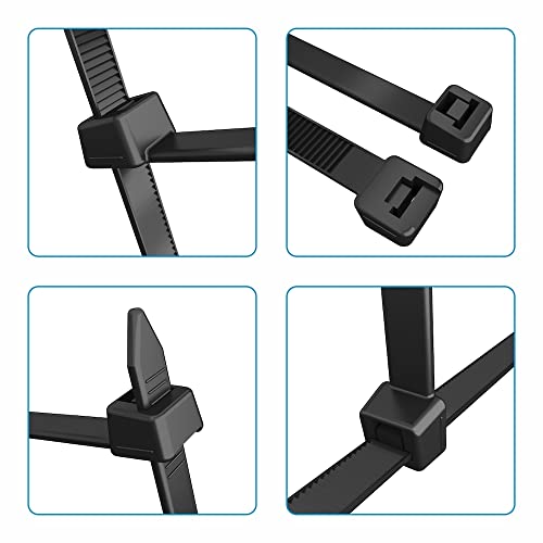Kabelbinder 200mm x 3,6mm, schwarz ,UV-Beständig, Universalbinder 900 –  intervisio Shop